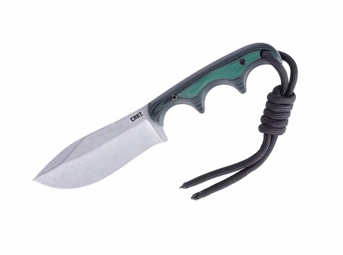 crkt-minimalist-nessmuk-micarta-green.jpg CRKT Minimalist Nessmuk Micarta Green – D2 Micarta-Griff Grün Vorderseite
