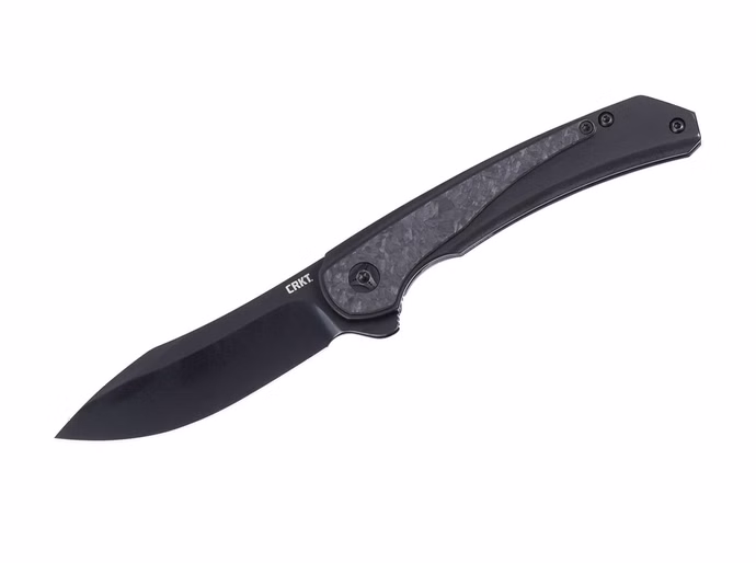 crkt-padawan-frame-lock-cf.jpg CRKT Padawan Frame Lock CF – 14C28N Edelstahl-Griff Schwarz Vorderseite