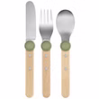 Opinel Le Petit Gourmet  Kinder-Besteck-Set  Olivgrün 10001181 Vorderseite
