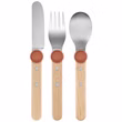 Opinel Le Petit Gourmet  Kinder-Besteck-Set  Koralle 10001182 Vorderseite