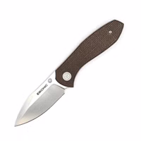 Eikonic KASADOR Einhandmesser  Micarta  braun 10000046 – D2  Micarta-Griff  braun Vorderseite