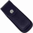Haller Lederetui  schwarz  12 - 13 cm Vorderseite