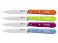 Opinel Küchenmesser  Set mit 4 Messern  verschiedene Farben Vorderseite