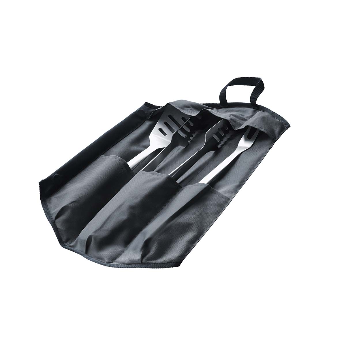 Grillbesteck-Set ENDERS Premium silber (edelstahlfarben) Edelstahl Grillbesteck-Sets Edelstahl 3er-Set inkl Tasche