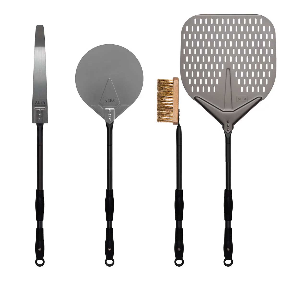 Alfa Forni Pizzaschaufel Set Large - Universal | 4-teilig