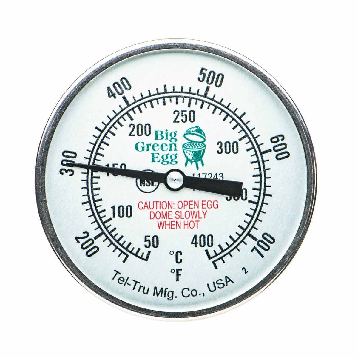 Big Green Egg Tel-Tru Ersatz Deckelthermometer | 2XL, XL & L