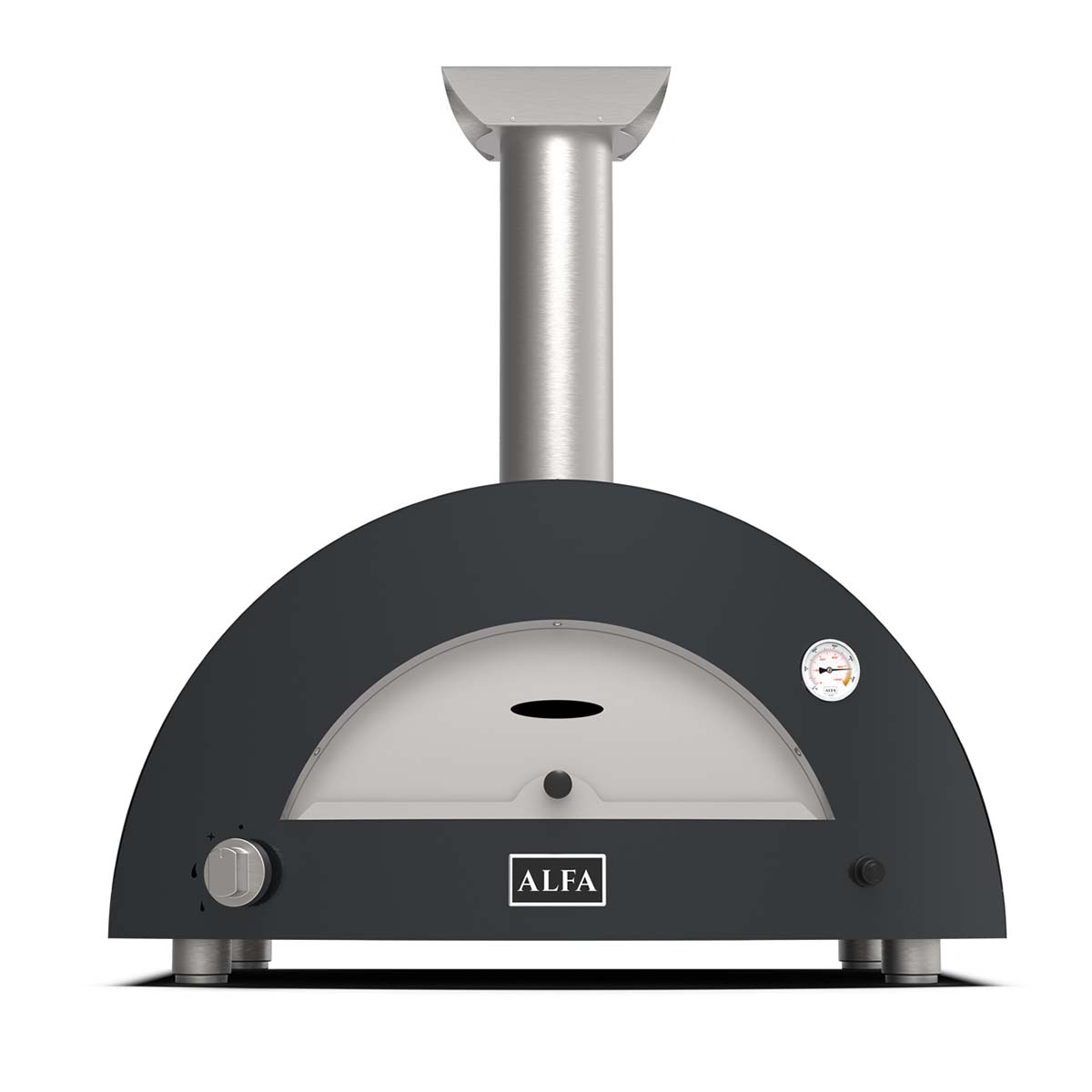 Alfa Forni Gas Pizzaofen Moderno | 2 Pizze | Schiefergrau | Hybrid
