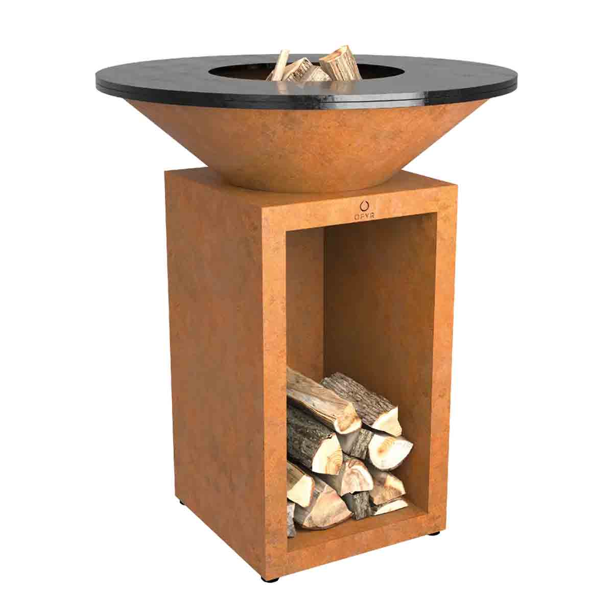 OFYR Feuerplatte 85 | Classic+ Storage | Corten