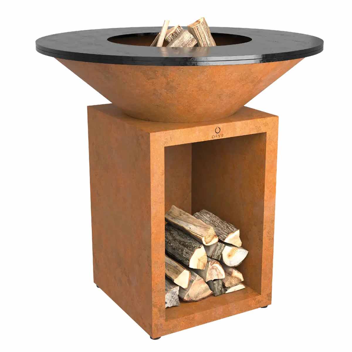 OFYR Feuerplatte 100 | Classic+ Storage | Corten