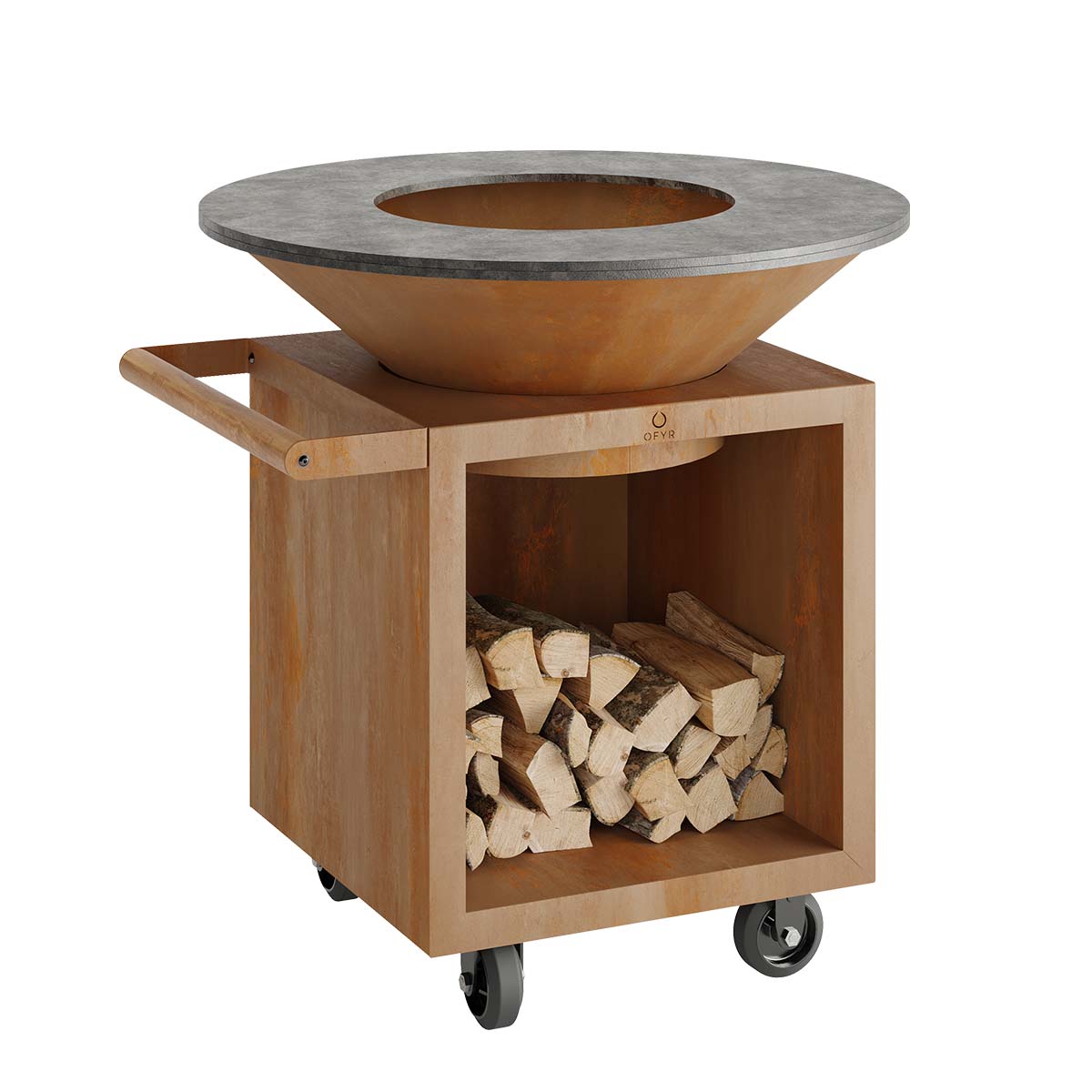 OFYR Feuerplatte 100 | Classic+ Storage PRO | Corten