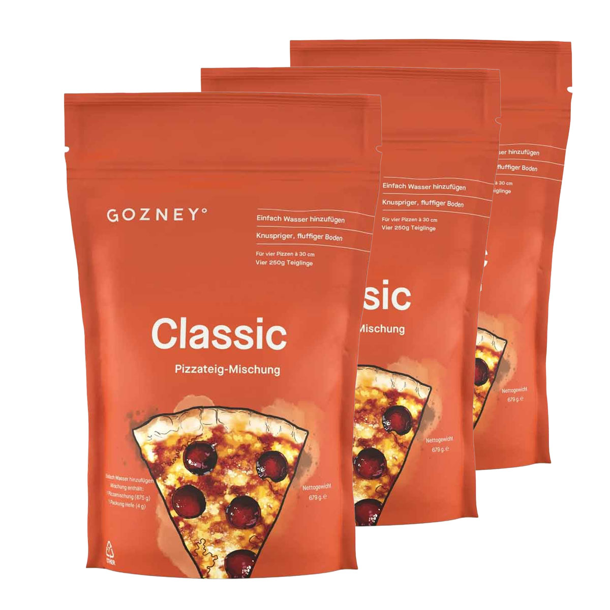 Gozney Pizzateig-Mischung Classic | 3er-Set