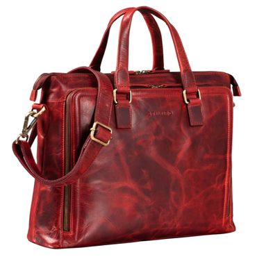 "Claire" Businesstasche Damen Leder Businesstasche Rot leder