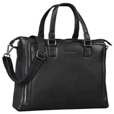 "Claire" Businesstasche Damen Leder SChwarze Businesstasche Damen Leder