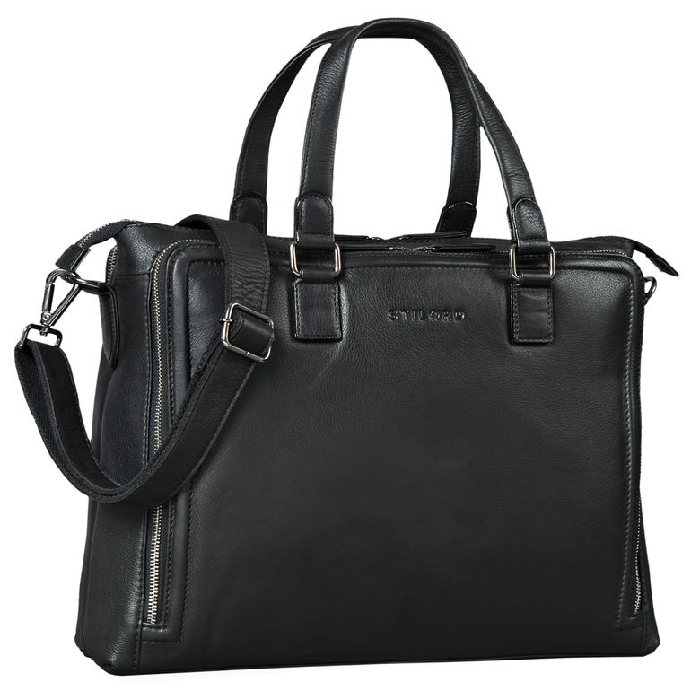 SChwarze Businesstasche Damen Leder