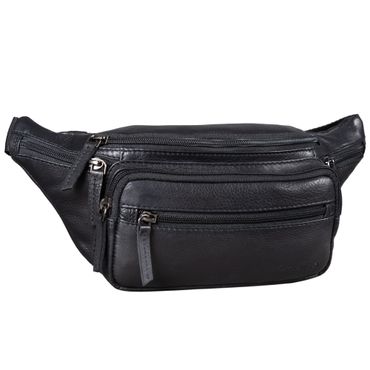 "Zion" Vintage Gürteltasche Echtleder Bauchtasche Vintage Gürteltasche Echtleder Schwarz