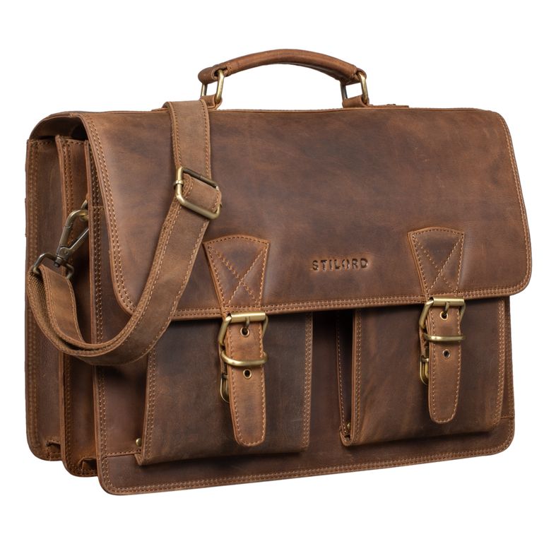"Jeffrey" Lehrertasche Aktentasche Leder "Jeffrey" Lehrertasche Aktentasche Leder
