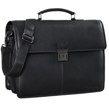 "Apolonius" Arbeitstasche Herren Leder Schwarze Ledertasche Arbeitstasche