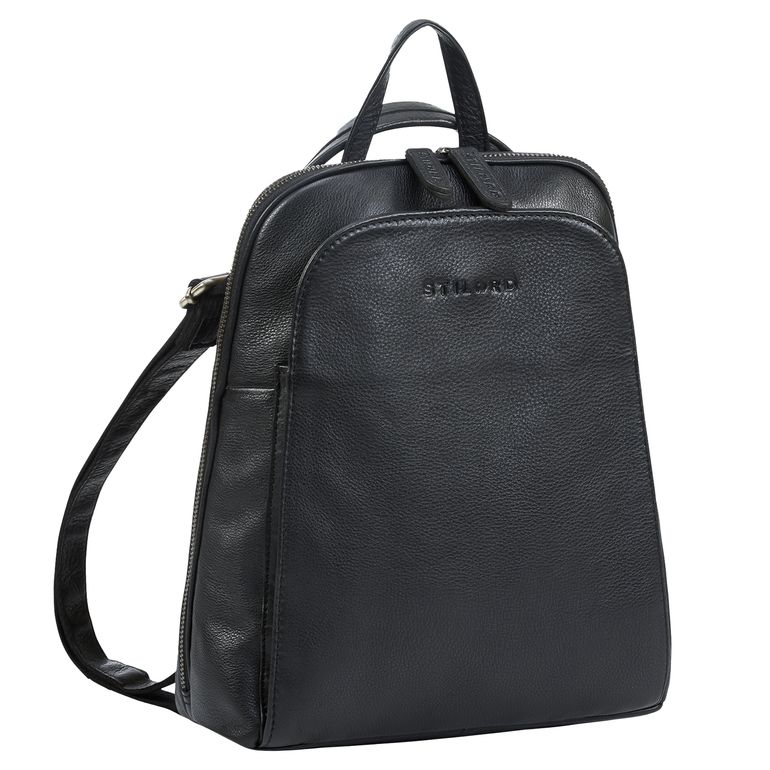 2-in-1 kleine Rucksack-Tasche Echtleder mit vielen Fächern für 10,9 Zoll Tablet Schwarz 2-in-1 kleine Rucksack-Tasche Echtleder mit vielen Fächern für 10,9 Zoll Tablet Schwarz
