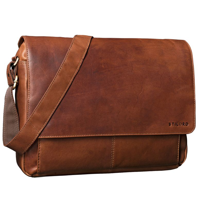 Leder Umhängetasche Cognac Braun Leder Umhängetasche Cognac Braun