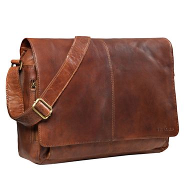 "Alex" Vintage Ledertasche Männer Frauen Businesstasche zum Umhängen 15,6 Zoll 15,6 Zoll Laptoptasche Leder