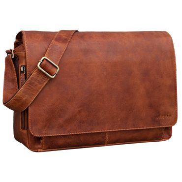 "Tom" Vintage Leder Umhängetasche mit 15 Zoll Laptopfach für Damen und Herren "Tom" Vintage Leder Umhängetasche mit 15 Zoll Laptopfach für Damen und Herren
