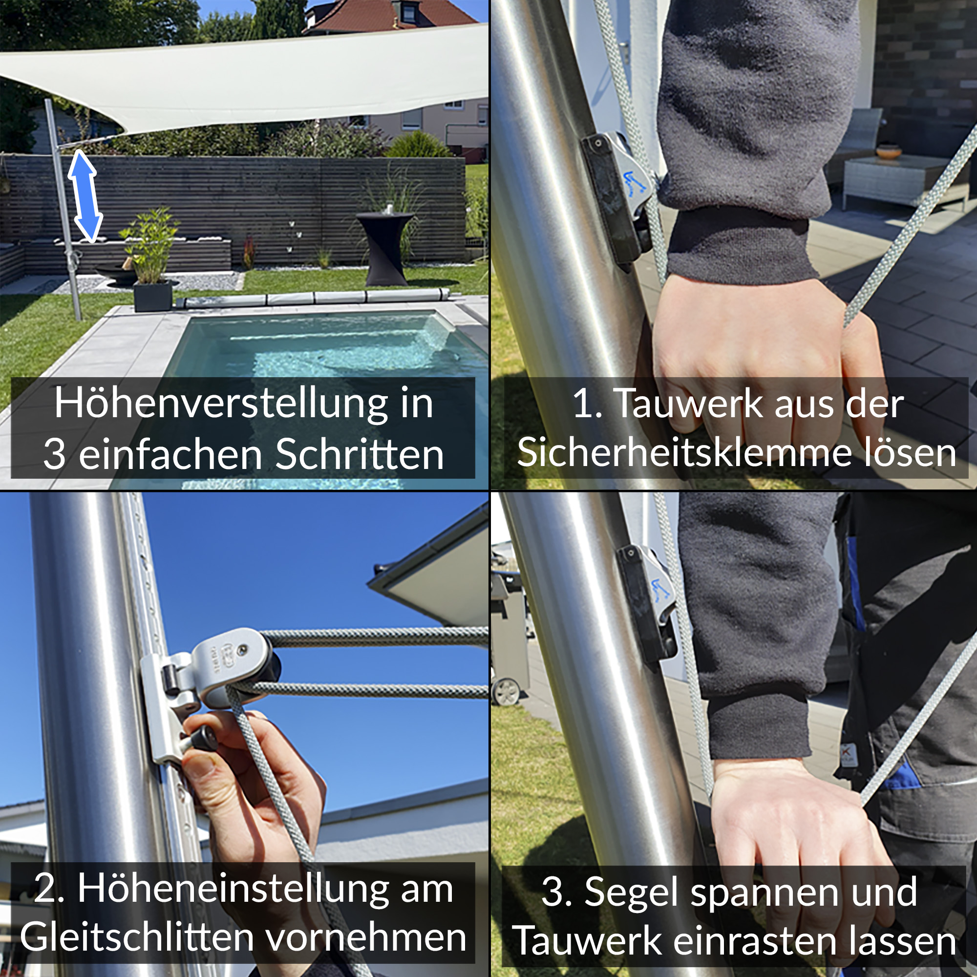 markise 3.50 x 2.50 Gelenkarmmarkise Halbkassette, 3-6,5m Wand Spoiler Set VW T5 T6:Transporter Sonnensegel STRANDWEG