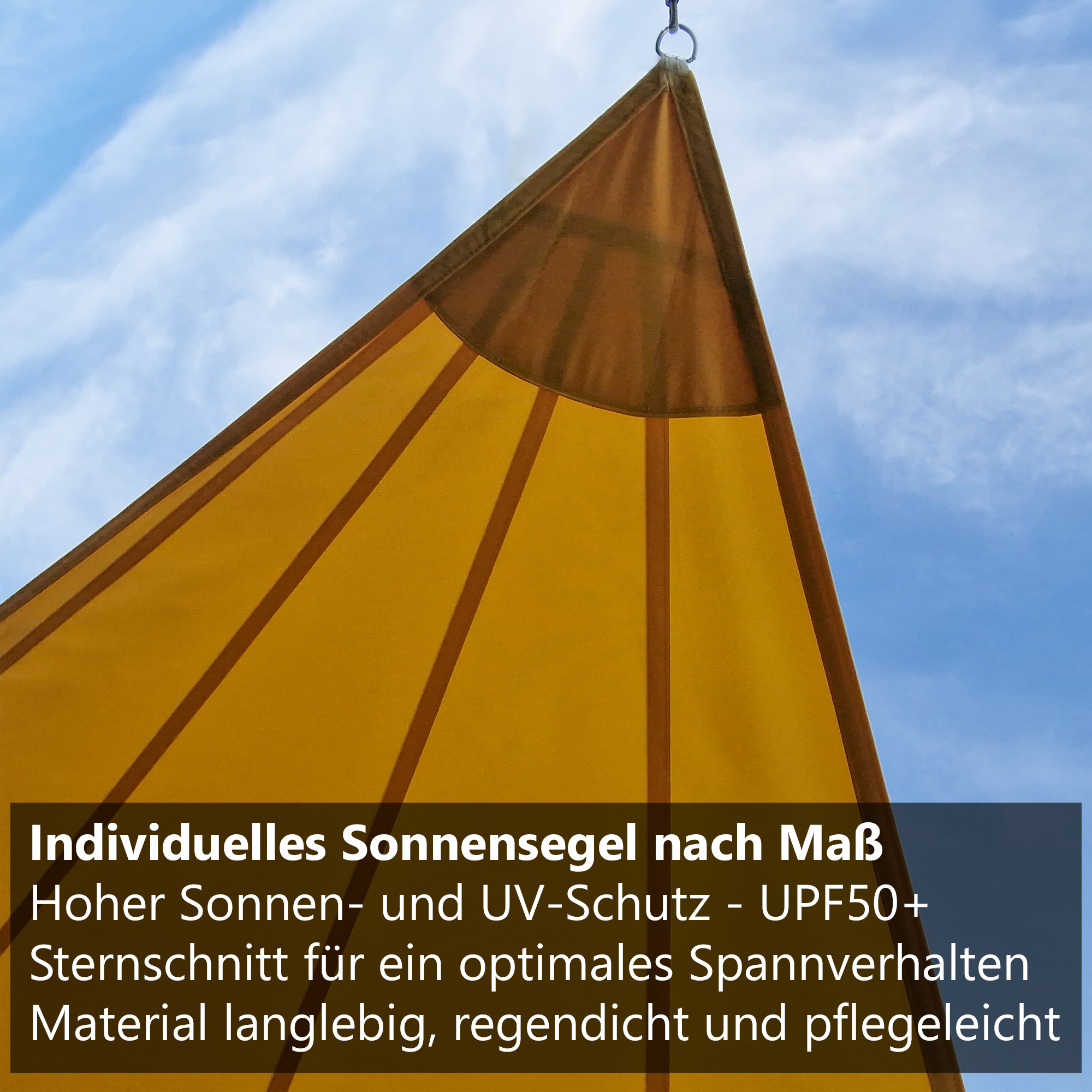 sonnensegel 3 6x3 6m SUNNY GUARD Wasserdicht 3.6x3.6x3.6m Dreieckig Sonnenschutz Wetterschutz Segel Baldachin UV Schutz für Balkon Terrasse Garten, Outdoor Vorzelt für Dachzelt Naturbummler-Dachzelt selbst montieren: wie size:18-36 Monate