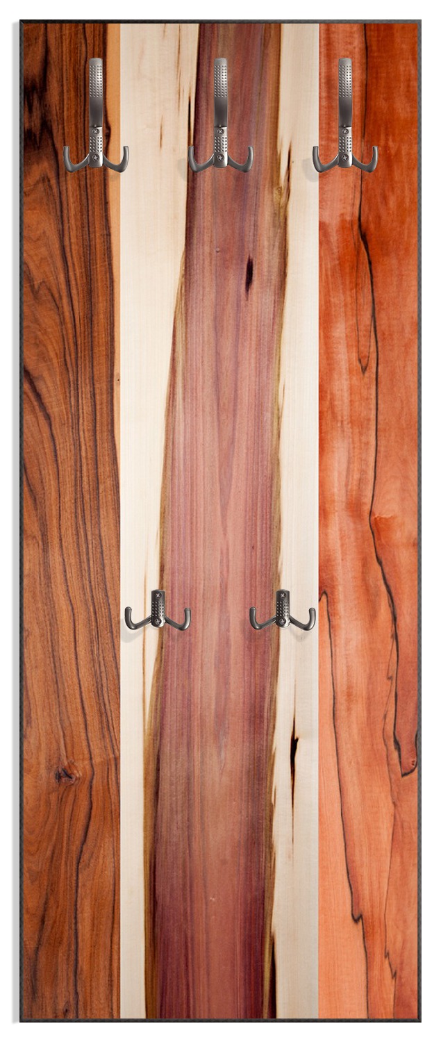 Wandgarderobe aus Holz Holzmuster - Oberfläche mit Holzmaserung VIII