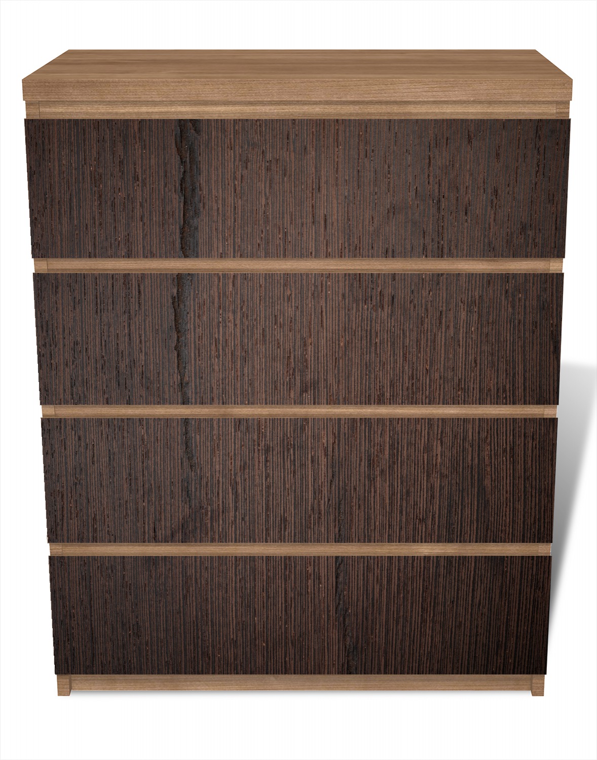 Möbelfolie Holz-Optik Textur dunkelbraunes Holz