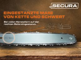 4x SECURA Sägekette 3/8
