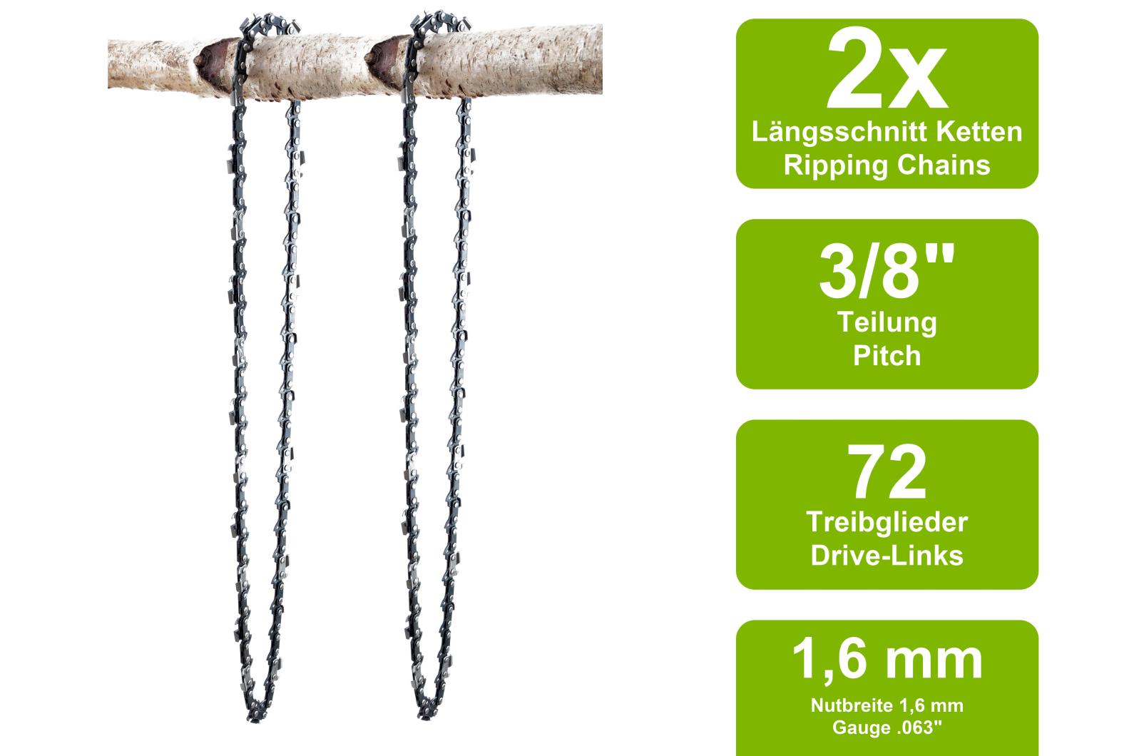 SECURA 4 Sägeketten kompatibel mit Stihl E15 Motorsäge mit 50cm 3/8 72TG 1, 6mm SECURA 4 Sägeketten kompatibel mit Stihl E15 Motorsäge mit 50cm 3/8 72TG 1, 6mm
