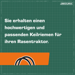 Keilriemen Motor-Zwischenwelle für Husqvarna Rider 2007-2010 544400201 589530401
