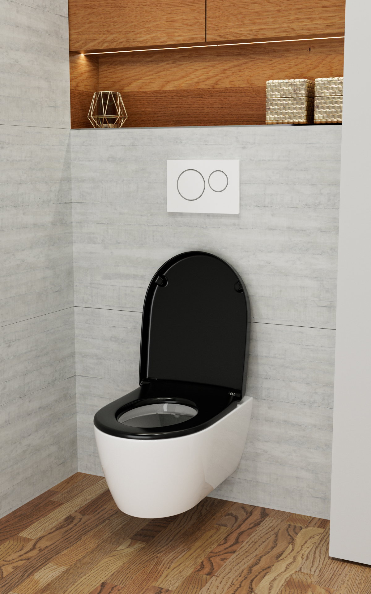 WC-Sitz D140 D-Form mit Absenkautomatik, u.a. Geberit Renova, Icon und Flow
