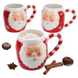 01-24306353-Kaffeebecher-Santa-Kerstman-rot-ho-ho-3er-Set-Deko.jpg 3er Set Kaffeebecher Kerstman Santa rot Ho Ho - 24306353_Bild_1