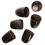 6er Set Coffeeblack Kaffeebecher schwarz OHNE Henkel - 24326250_Bild_1