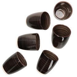 01-24326250-HIT-Coffeeblack-Kaffeebecher-ohne-Henkel-6er-Set-wild.jpg 6er Set Coffeeblack Kaffeebecher schwarz OHNE Henkel - 24326250_Bild_1