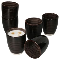 02-24326250-HIT-Coffeeblack-Kaffeebecher-ohne-Henkel-6er-Set-Deko.jpg 6er Set Coffeeblack Kaffeebecher schwarz OHNE Henkel - 24326250_Bild_2
