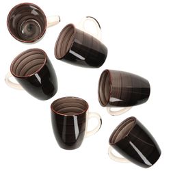 01-24326256-HIT-Coffeeblack-Kaffeebecher-mit-Henkel-6er-Set-03.jpg 6er Set Coffeeblack Kaffeebecher mit Henkel schwarz - 24326256_Bild_1
