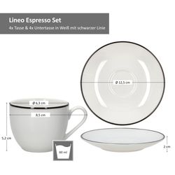 06-404951-404968-Ritzenhoff-und-Breker-Lineo-Espressotassen-Untertassen-Bemassung.jpg 4er Set Lineo Espressotasse mit Untertasse - 404951 + 404968_Bild_6