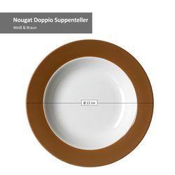 05-545760-Ritzenhoff-und-Breker-Nougat-Doppio-Suppenteller-Bemassung.jpg 8tlg. Tafelservice Nougat Doppio für 4 Personen - 4 x 545777 + 4 x 545760 _Bild_5