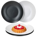 4er Set Kuchenteller Nero Bianco weiß & schwarz_Bild_1