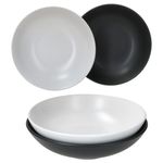 4er Set Suppenteller Nero Bianco weiß & schwarz_Bild_2