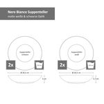 4er Set Suppenteller Nero Bianco weiß & schwarz_Bild_7