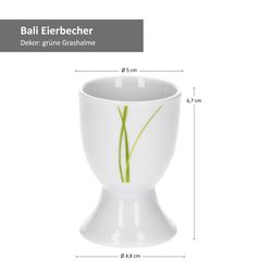 05-Van-Well-Bali-Eierbecher-Bemassung.jpg 6er Set Bali Eierbecher 6 Personen grüne Grashalme - 6 x Eierbecher_Bild_5