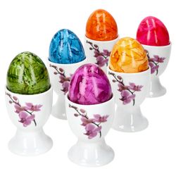 01-Van-Well-Eierbecher-Kyoto-6er-Set-Eier-bunt.jpg 6er Set Kyoto Eierbecher 6 Personen lilafarbene Orchideen - 6 x Eierbecher_Bild_1