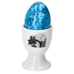 6er Set Black Flower Eierbecher 6 Personen Planzen-Dekor schwarz - 6 x Eierbecher _Bild_3