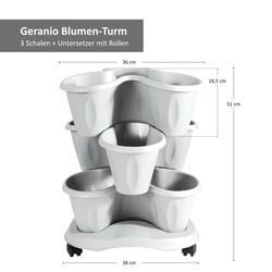 4036-1-30019-Bama-Geranio-Blumen--und-Kraeuter-Topf-Bemassung-Weiss.jpg 3tlg Blumenpflanzgefäß Geranio weiß - 4036.1_Bild_2
