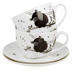 05-5902693925026-Duo-Charming-Owls-Tasse-Untertasse-for-two-Stapel-02.jpg Charming Owls Tassen-Set für 2 Personen 200 ml + Geschekkarton - 925026 9393877_Bild_5