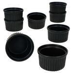8er Set Creme Brulee Schale NERO 9x5cm schwarz - 24302121_Bild_2