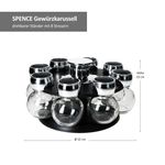 Gewürzregal Spence drehbar mit 8 Gewürzgläsern 21x12 cm  - 23461466_Bild_5